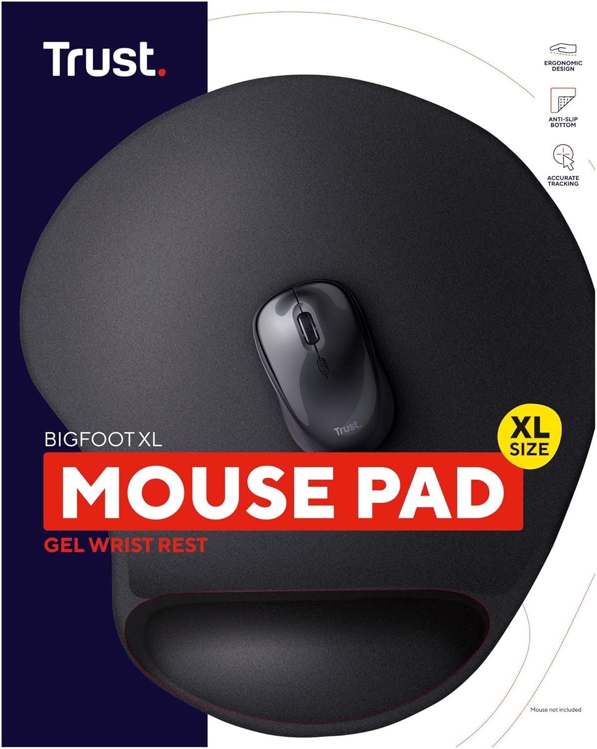 Mouse Pad Trust Bigfoot XL Gaming 450x400mm Anti-alunecare - imagine 3
