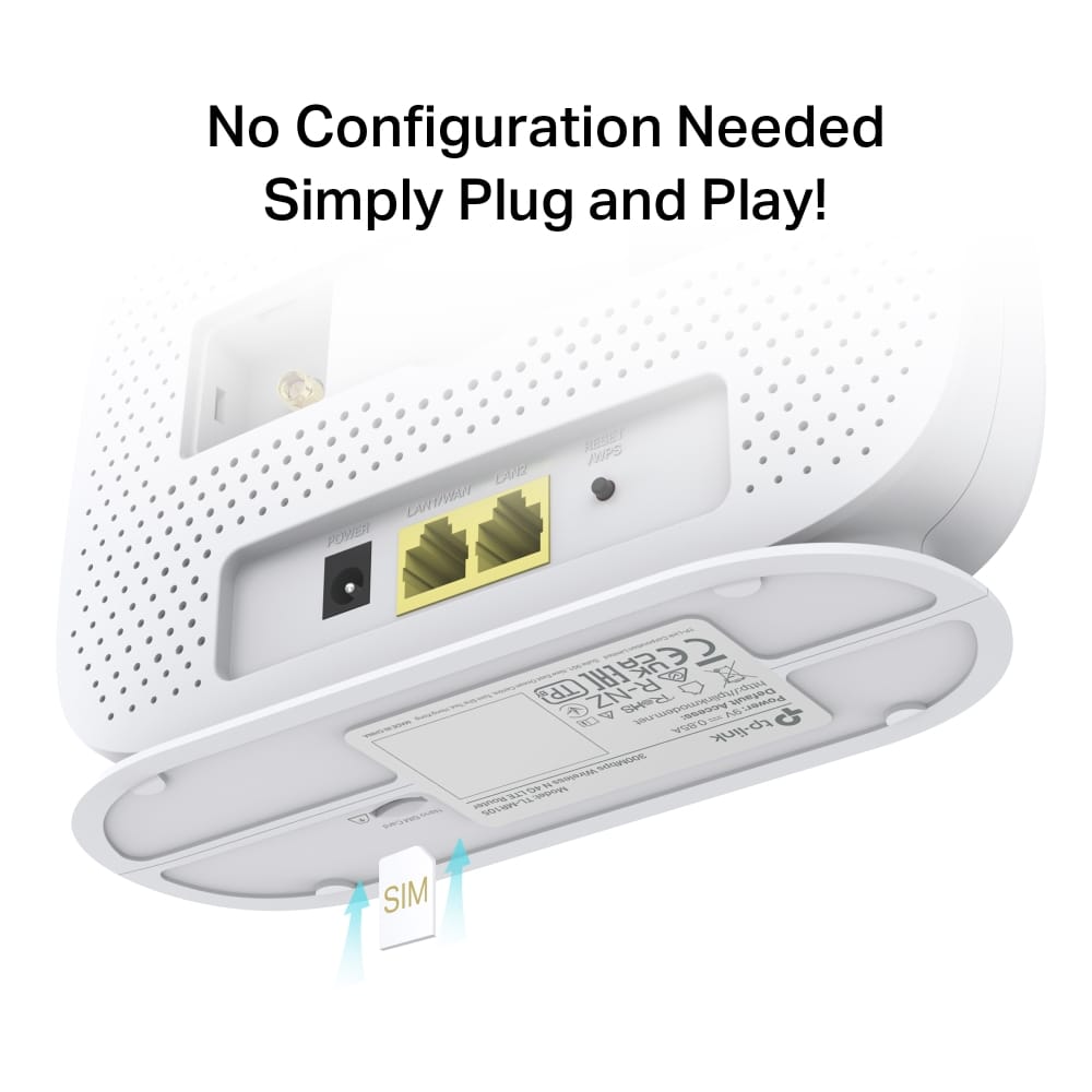 Router TP-Link N300 3G/4G TL-MR105 - Internet Mobil Rapid - imagine 5