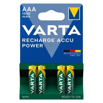 Varta AAA 1000mAh - 500 cicluri reîncărcare