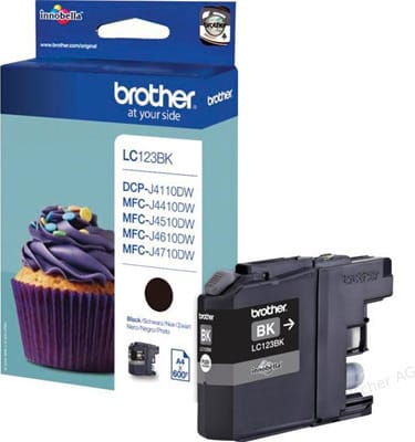Cartus Cerneala Brother LC123BK Original - Negru, 600 pagini - imagine 5