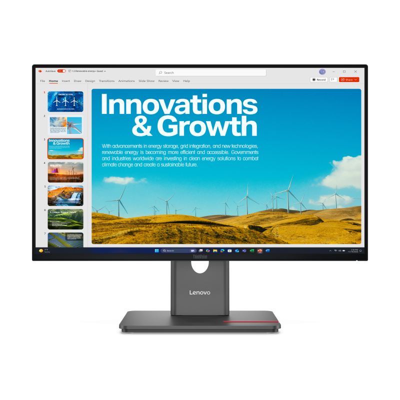 Monitor Lenovo ThinkVision P24QD-40 Quad HD 23.8" Profesional