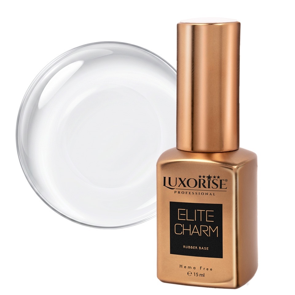 Rubber Base Hema Free Luxorise Elite Charm 15ml - imagine 2