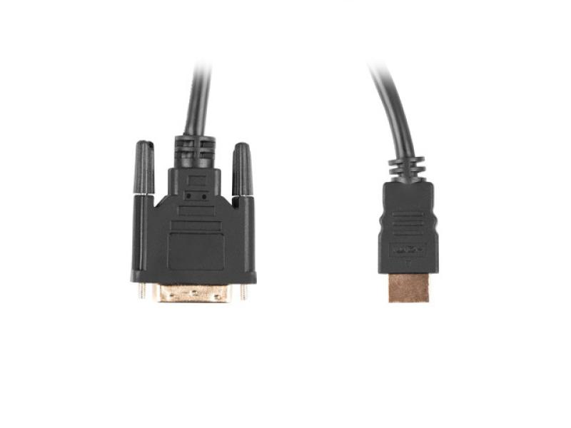 Cablu HDMI - DVI-D 3m Dual Link 4K Aurit | Lanberg