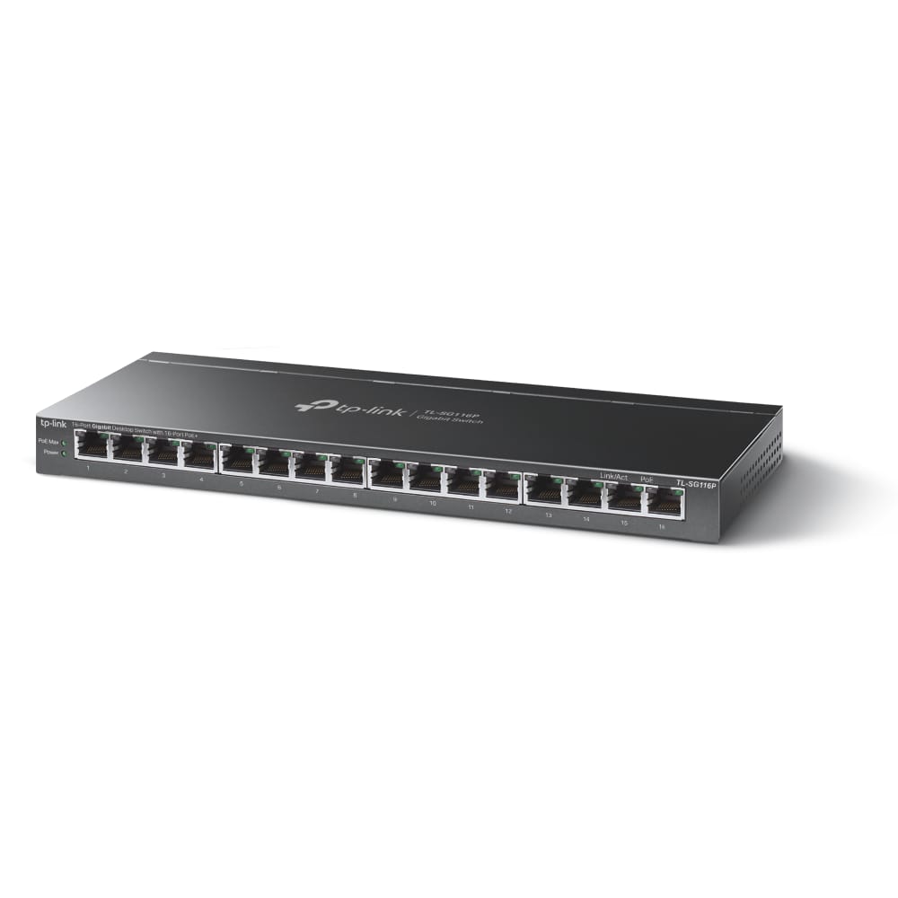 Switch PoE+ Gigabit 16-Porturi TP-Link 120W pentru Rețele - imagine 3