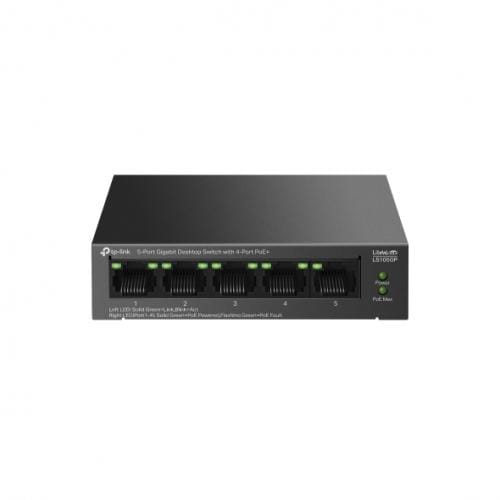 Switch TP-Link LS105GP 5 Porturi Gigabit 4x PoE+ 65W - imagine 7