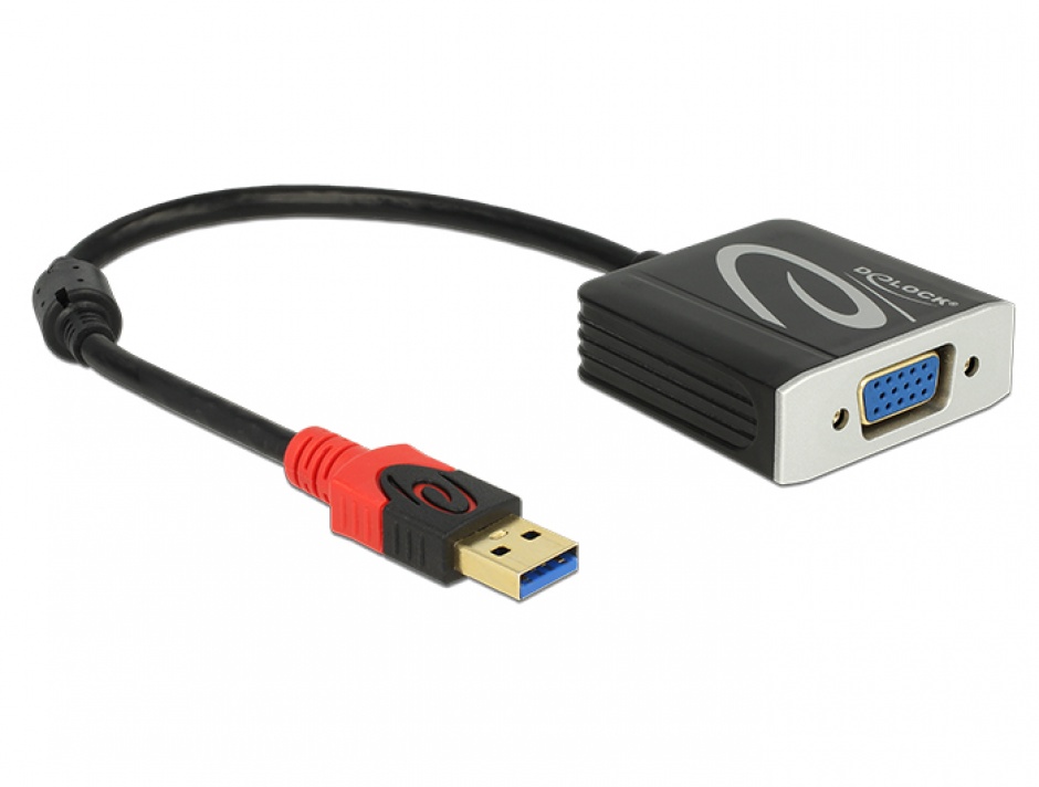 Adaptor USB 3.0 la VGA Delock 62738