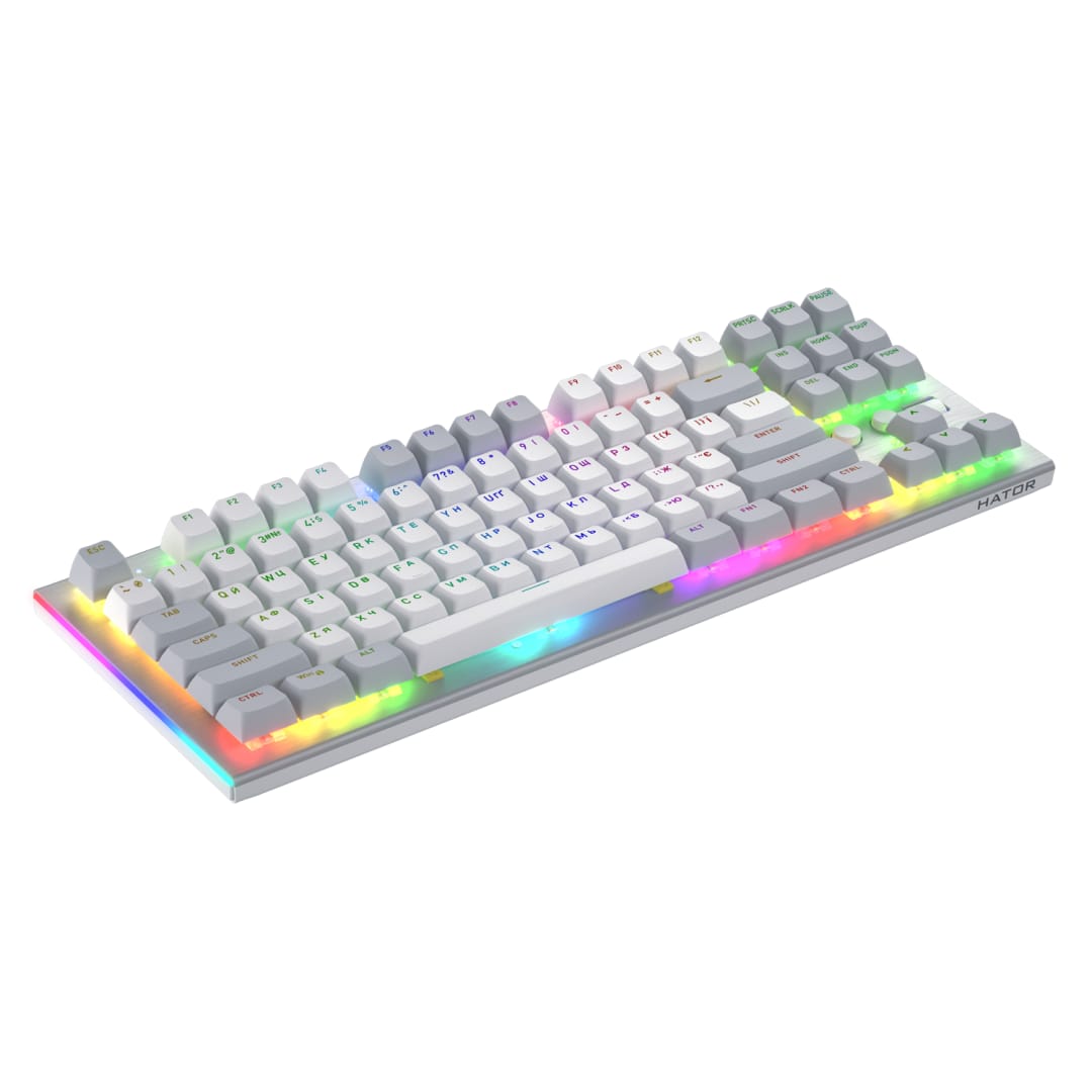 Tastatură mecanică HATOR Gravity TKL RGB USB Switch Aurum Orange - imagine 4
