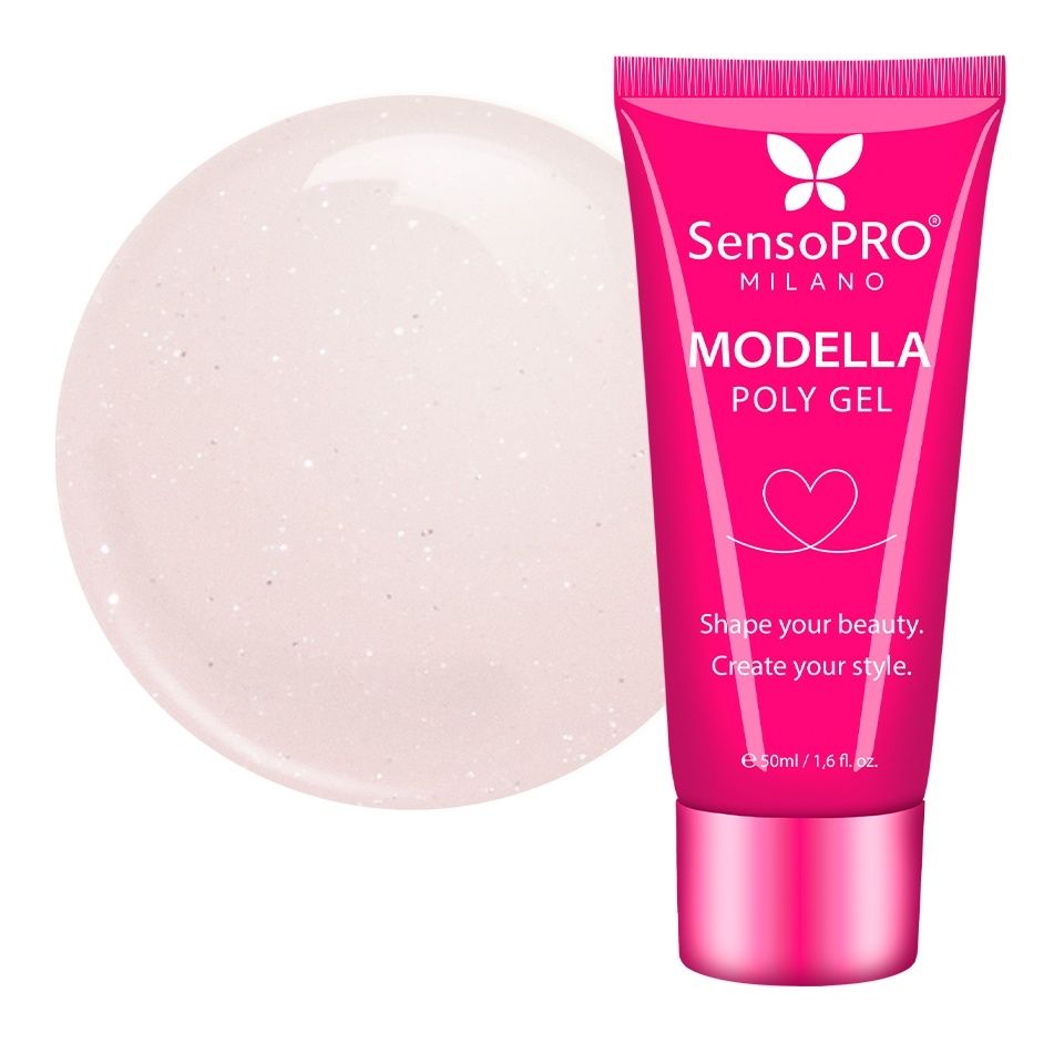 Polygel MODELLA SensoPRO Milano - Peach Elegance, 50ml