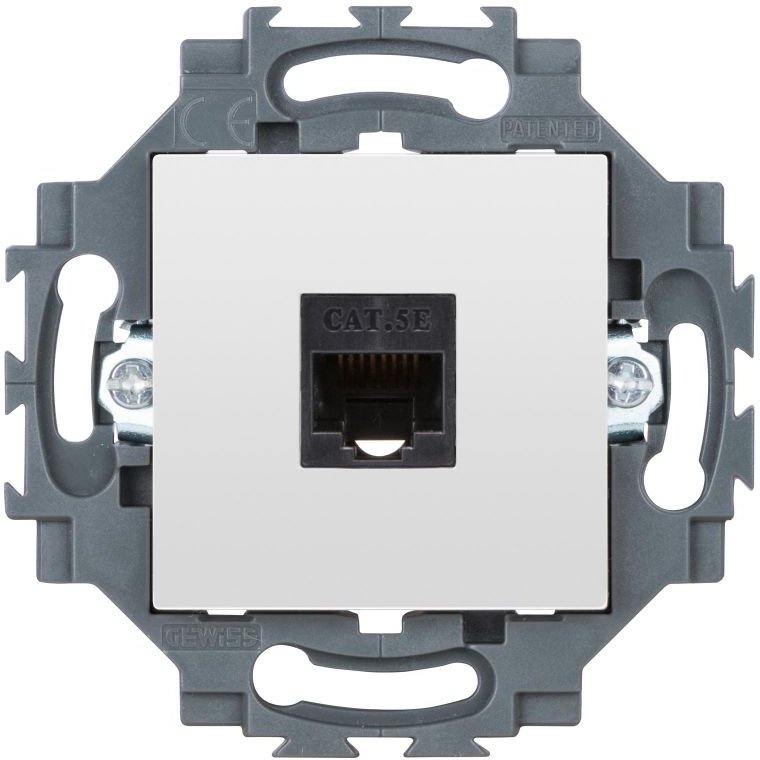 Priza Date RJ45 CAT5E UTP Gewiss Dahlia, Alb