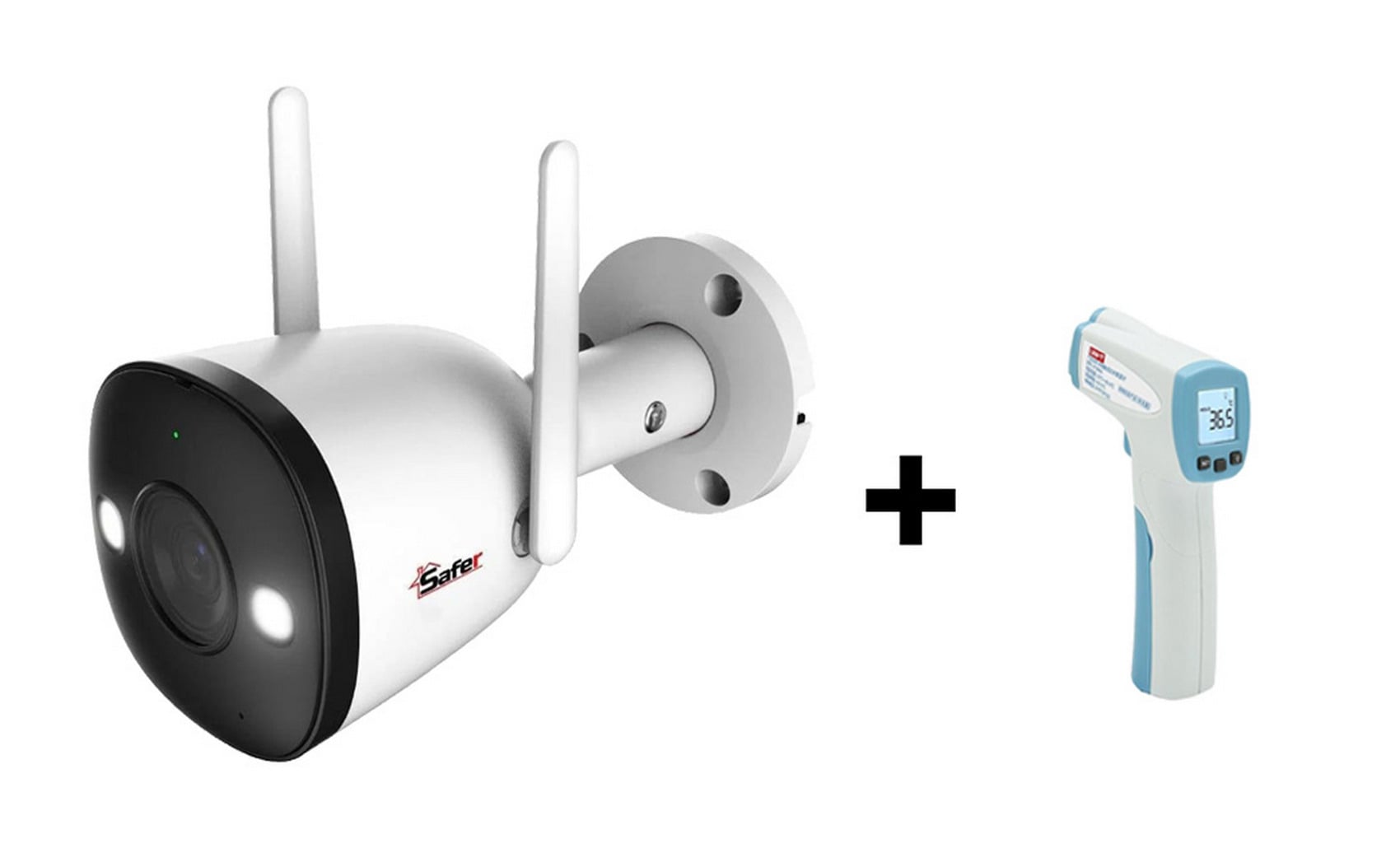 Kit Supraveghere Safer 2K Wireless cu Termometru