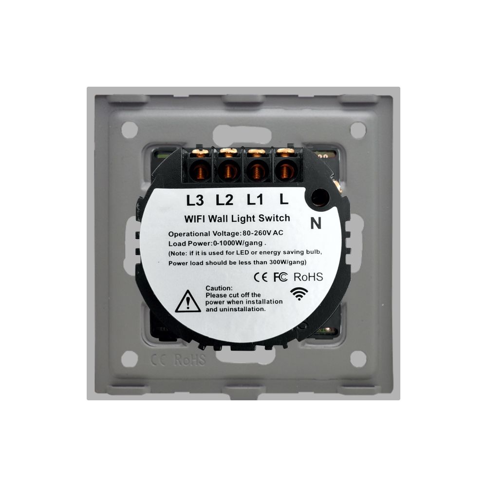 Intrerupator Triplu Wi-Fi Touch Sticla Luxion - imagine 16