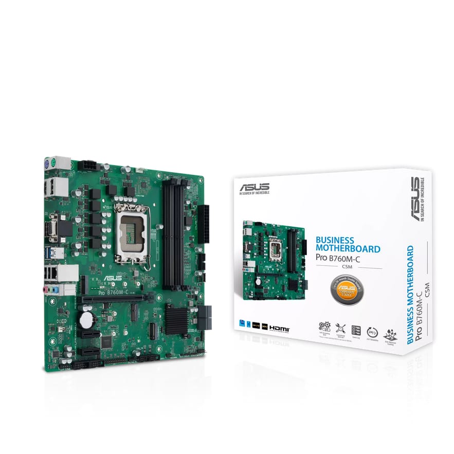 Placă de bază ASUS PRO B760M-C-CSM DDR5 LGA1700 Profesională - imagine 4