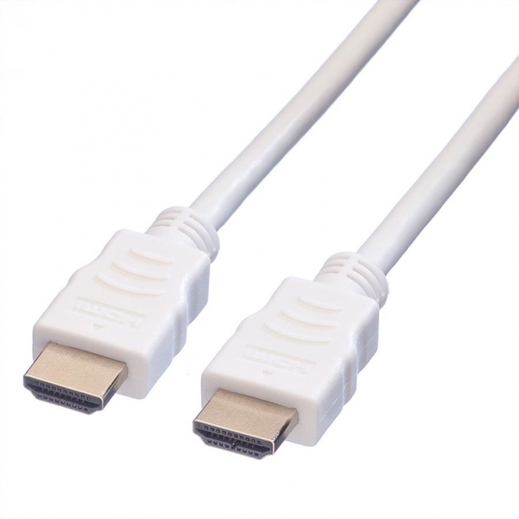 Cablu HDMI Value 1.4 1m Alb, Conexiune HD