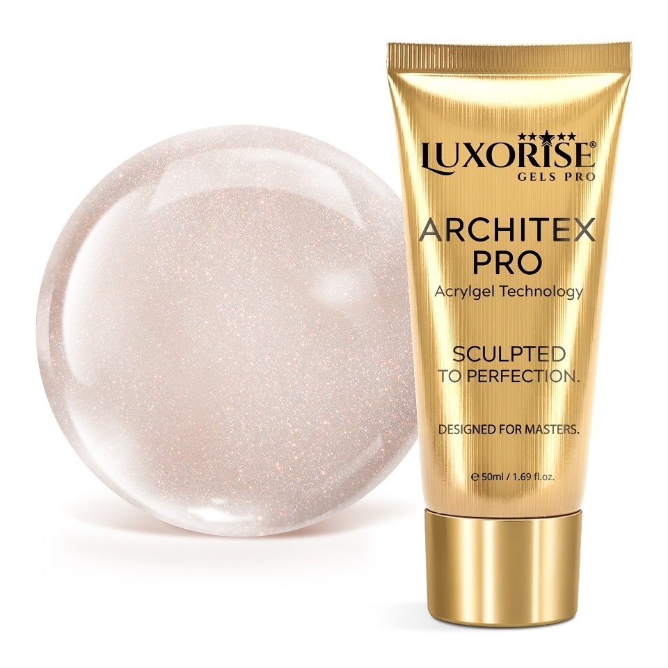 Polygel LUXORISE ARCHITEX PRO - Divine Sheen Collection, Moonlight Glow, 50ml