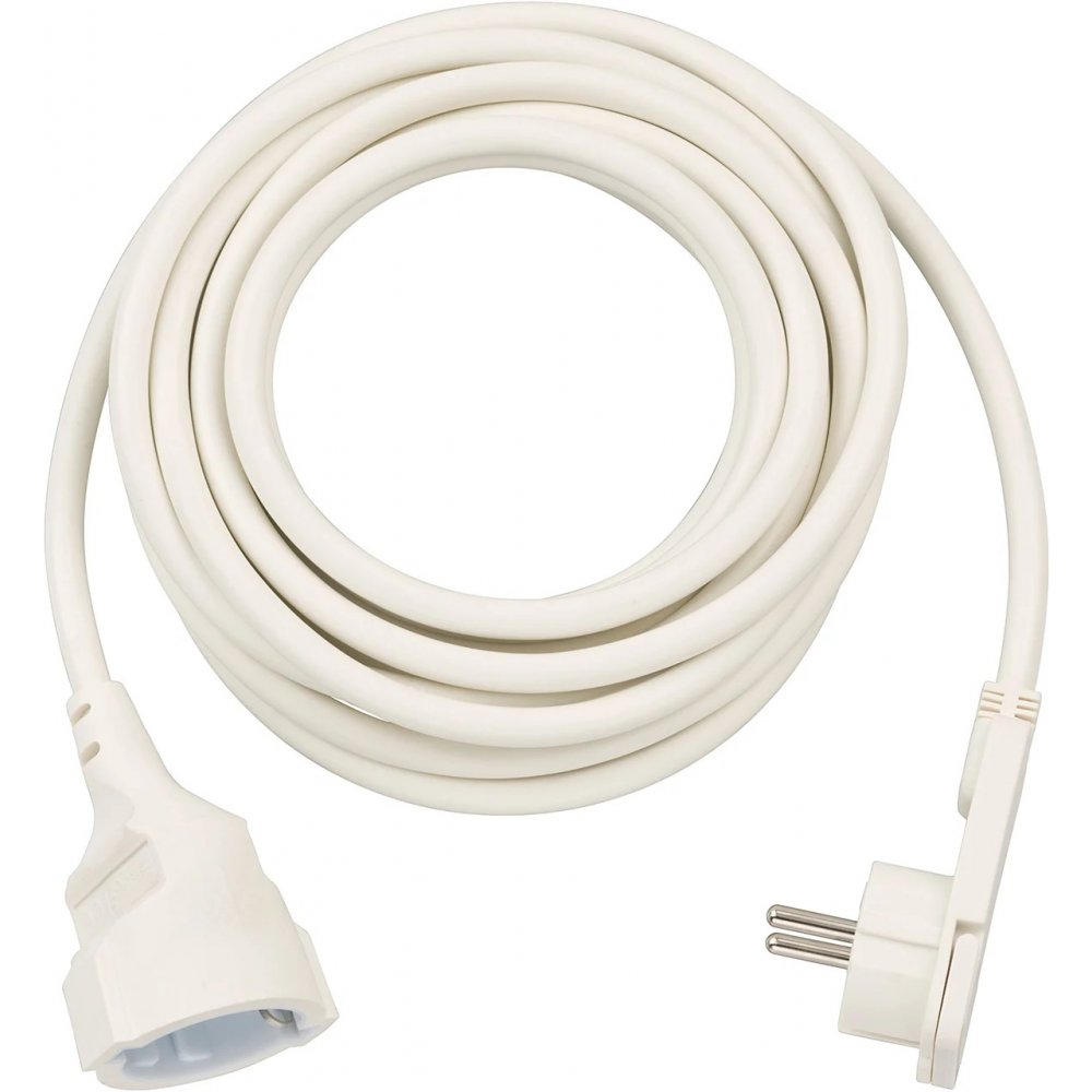 Cordon Prelungitor Brennenstuhl 5m plat, Alb, practic