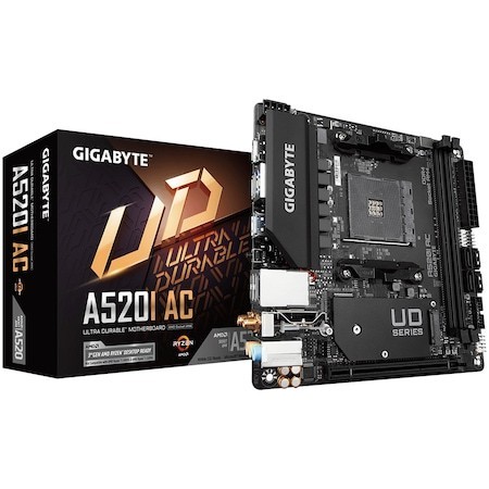 Placa de Baza Gigabyte A520I AC AM4 Mini ITX cu WiFi