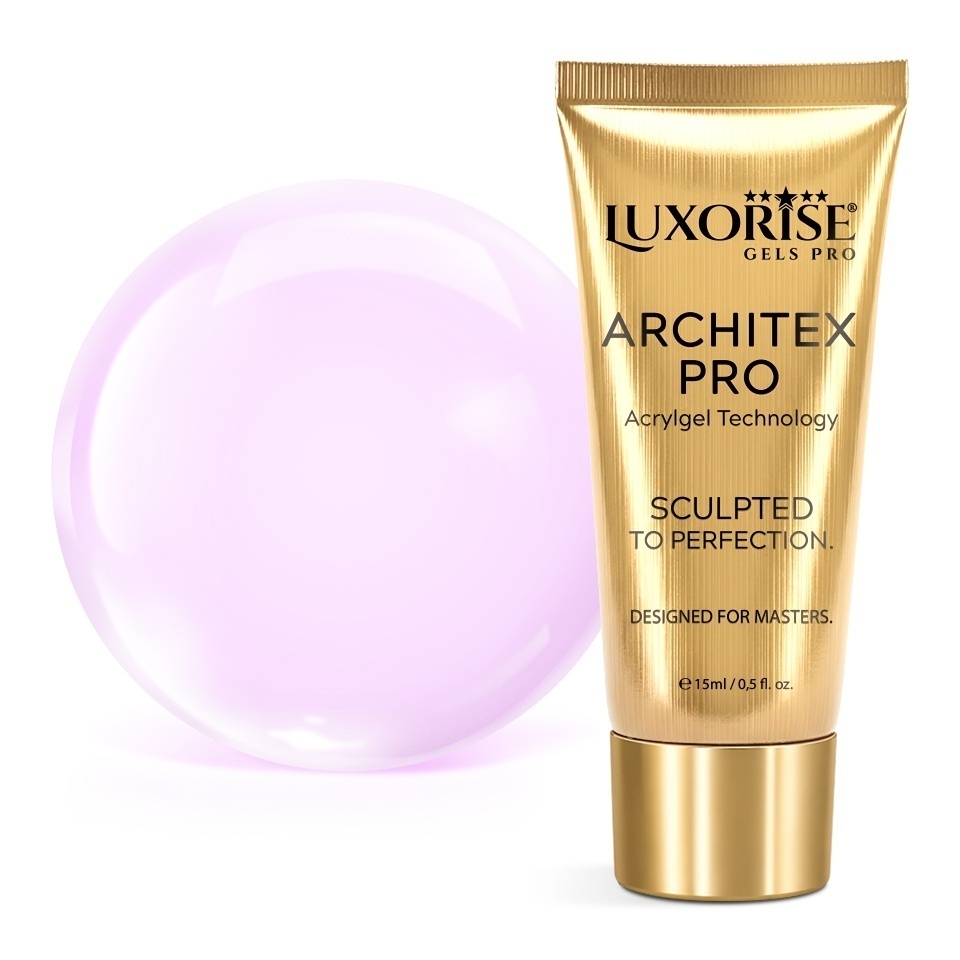 Polygel LUXORISE ARCHITEX PRO - Pure Perfection Collection, Milky Pink, 15ml