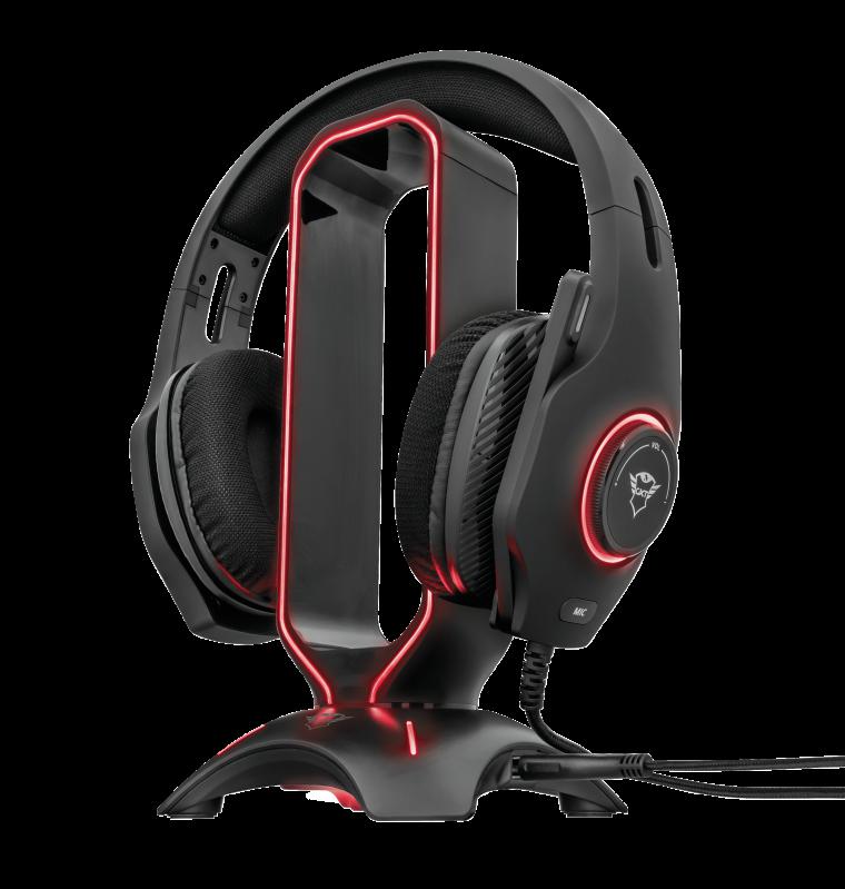 Suport Casti Trust GXT 265 Cintar RGB cu 2 Porturi USB - imagine 8