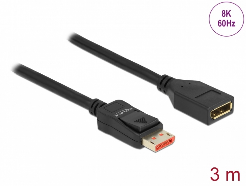 Cablu DisplayPort 1.4 8K Delock 3m