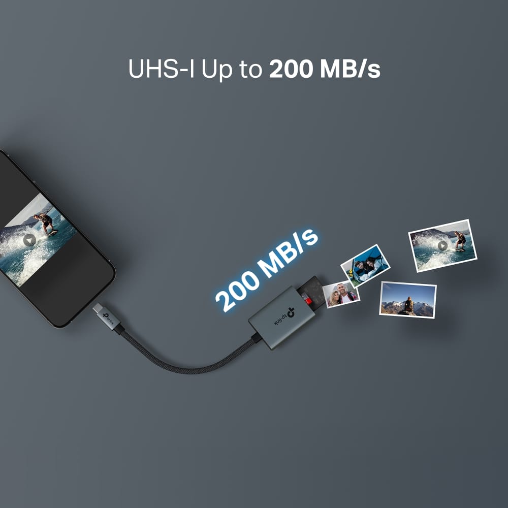 Adaptor TP-LINK UA430C USB-A 3.0 la SD/TF, pana la 104MBps - imagine 16