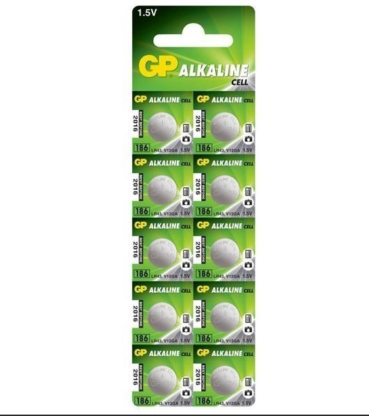 Baterii Butoni AG12 LR43 1.5V GP Batteries Blister 10 buc