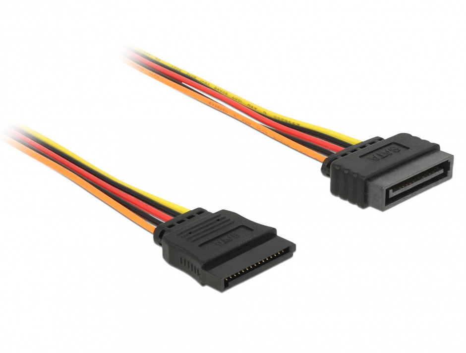 Cablu prelungitor SATA 15P 1m Delock