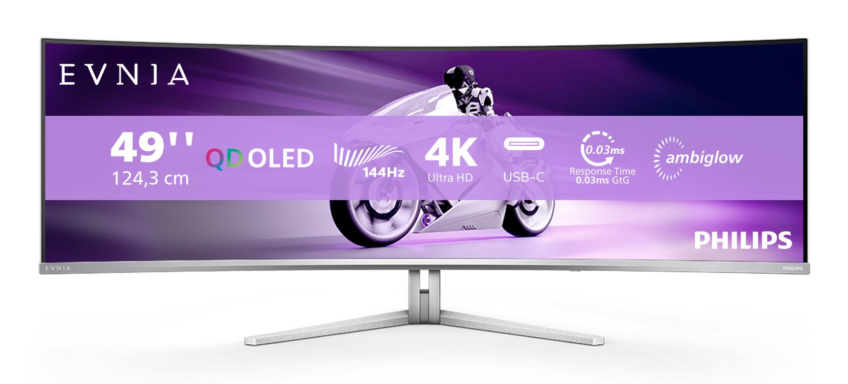 Monitor Gaming Philips Evnia 49 QD-OLED 144Hz SuperWide