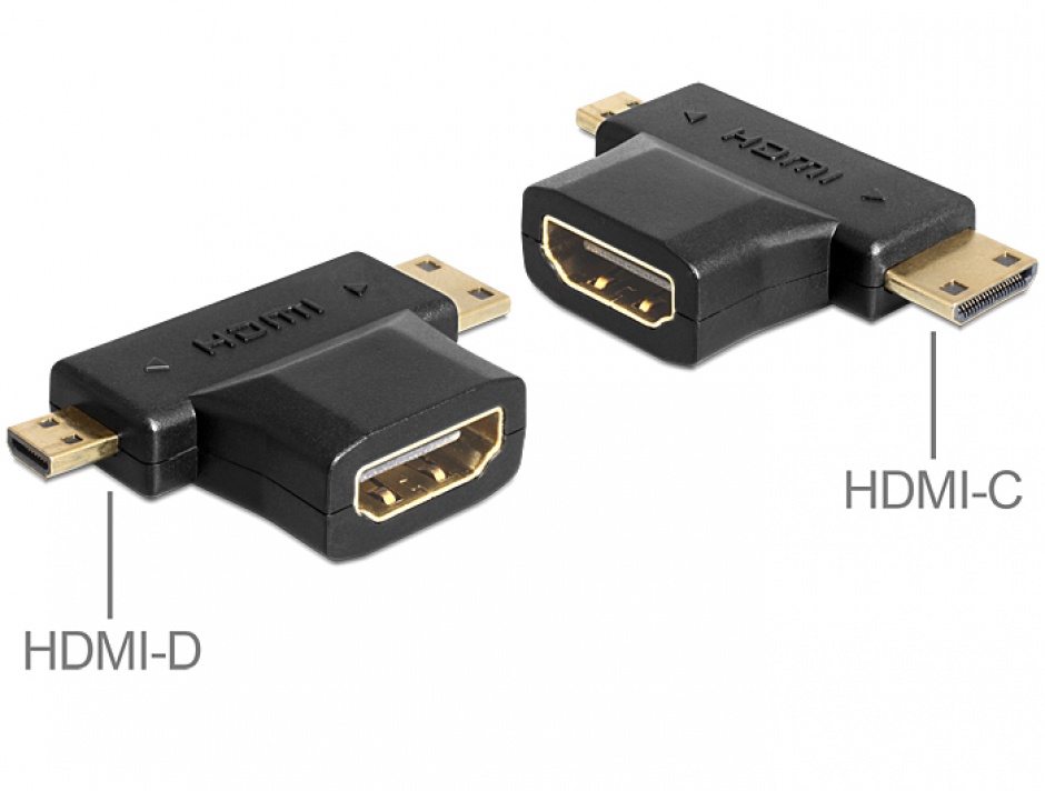 Adaptor HDMI la mini/micro-D, Delock
