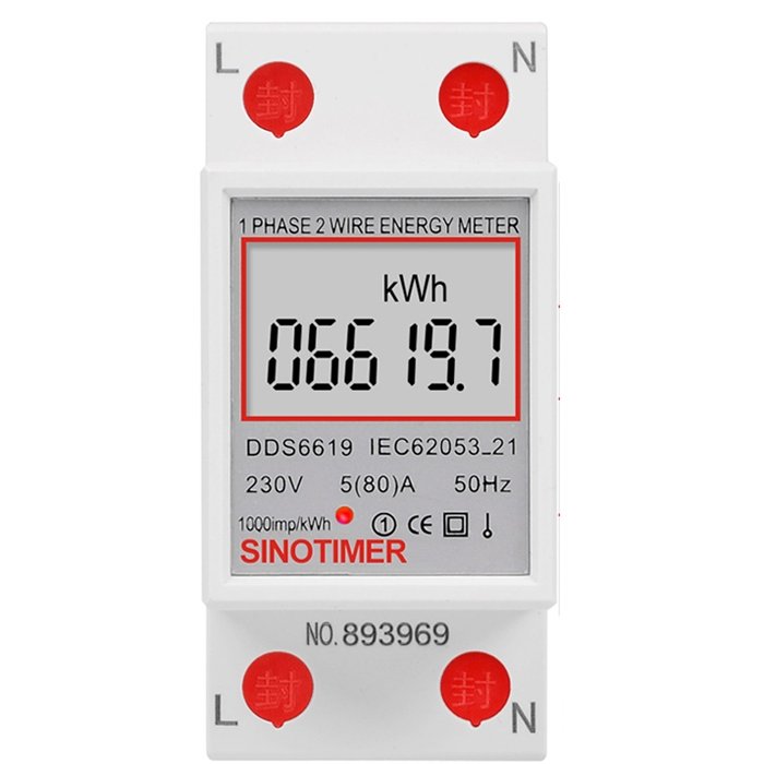 Contor Monofazat Sinotimer LED 5(80)A