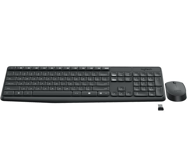 Logitech MK235 - Kit Wireless Tastatura + Mouse, Negru - imagine 2