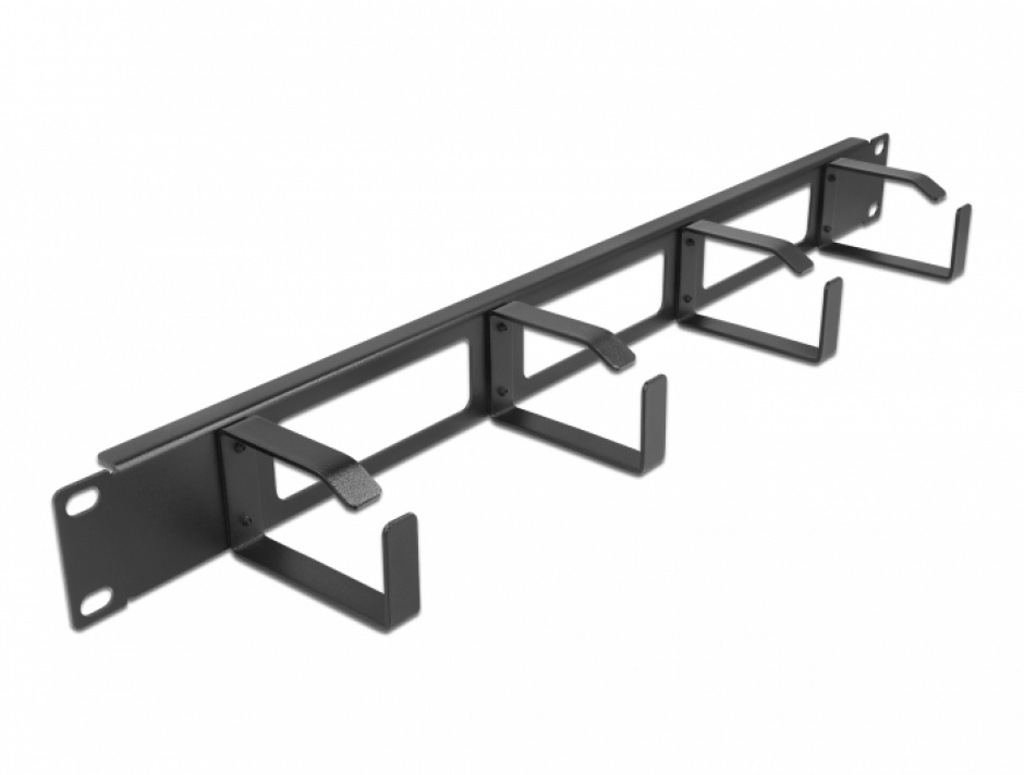 Organizator Cabluri 19" 1U 4 Inele Delock