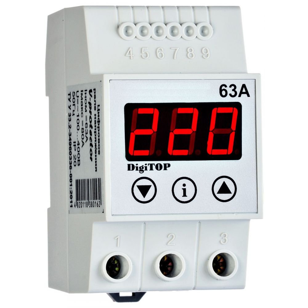 Releu protecție tensiune monofazic Digitop VP-63A