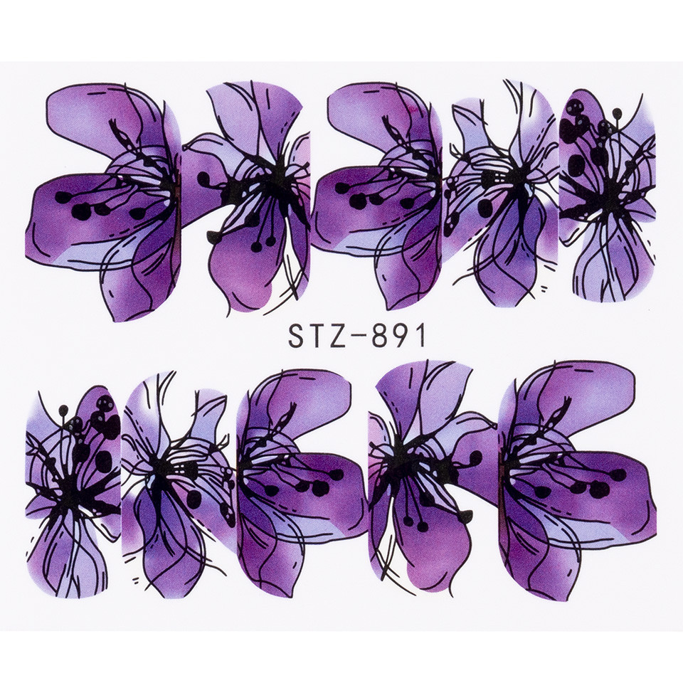 Tatuaj Unghii LUXORISE Flower Art Twist STZ-891