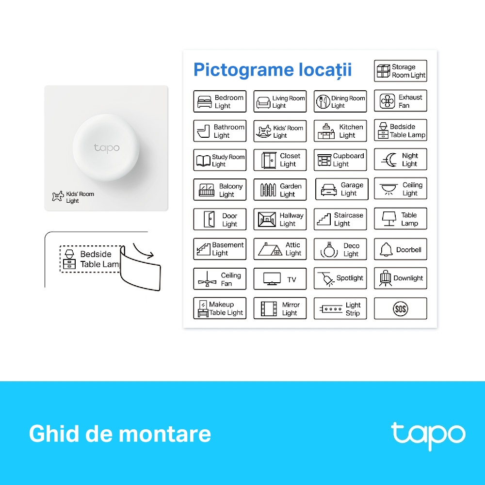Buton Smart TP-LINK Tapo S200D WiFi Alb - Control Casa Inteligentă - imagine 7