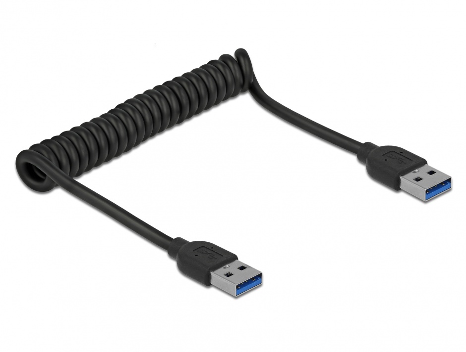 Cablu USB 3.0 Spiralat Delock 5Gbps