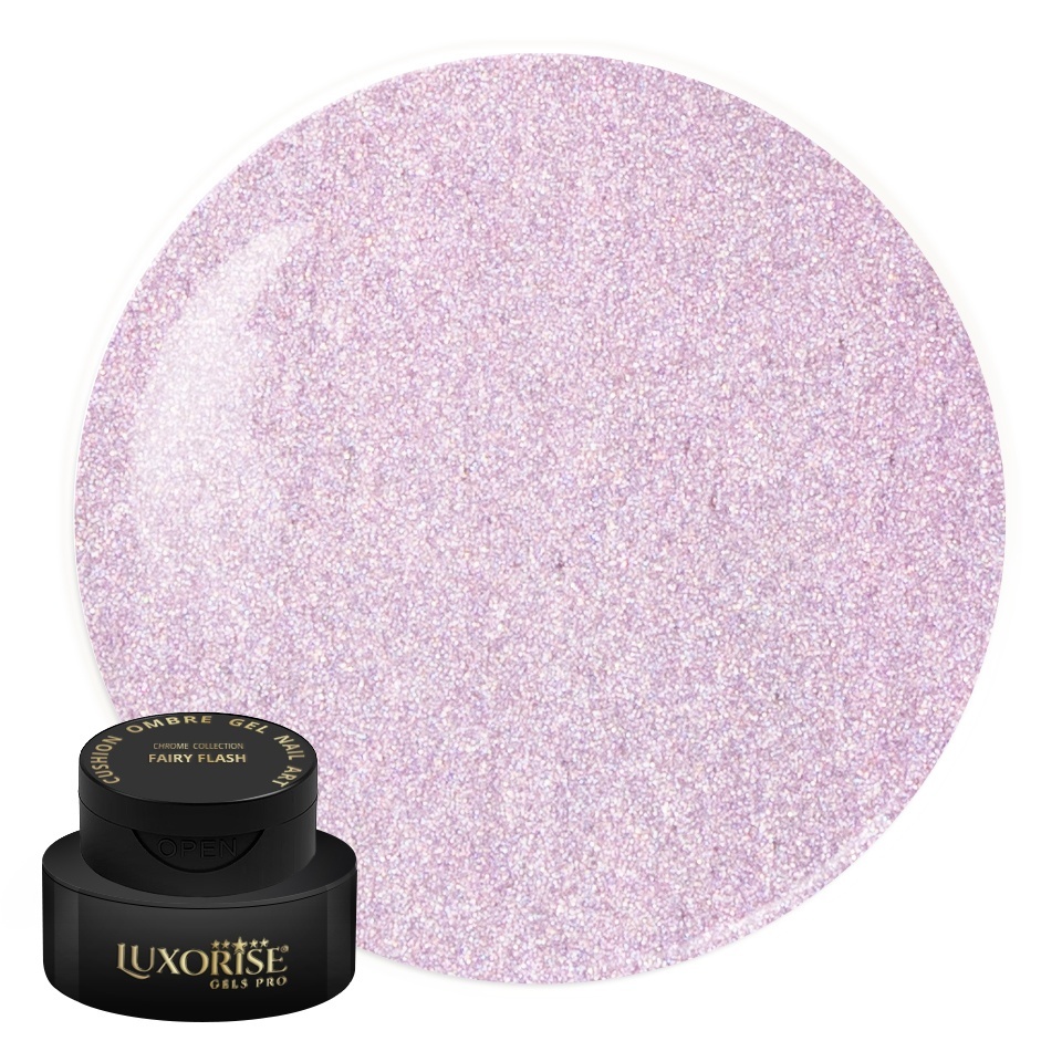 Gel UV Nail Art Babyboomer LUXORISE Cushion Ombre Chrome - Fairy Flash, 2ml