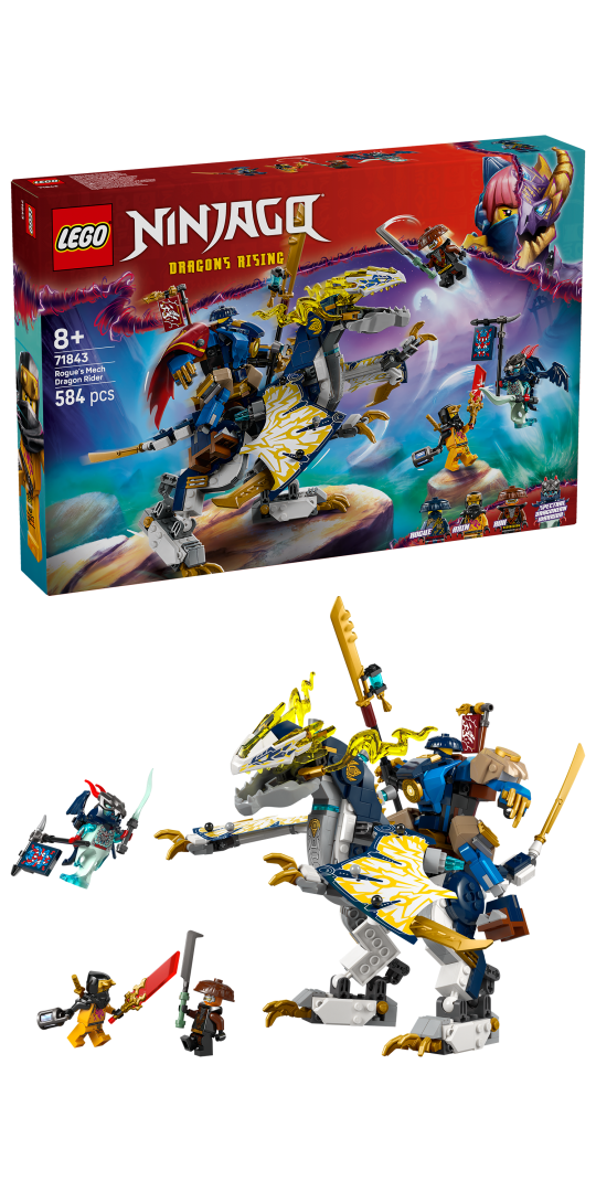LEGO NINJAGO Robotul Călăreț Rogue 71843 - 584 piese