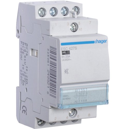 Contactor Silentios Hager ESC427S 25A