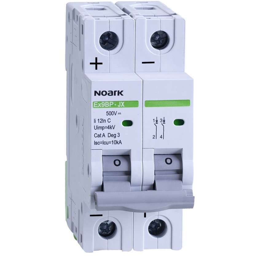 Siguranță DC Noark Ex9BP 25A, 2 Poli, 500V