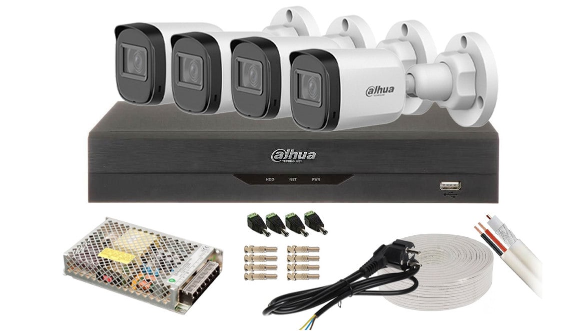 Kit Supraveghere Dahua 4 Camere AI 2MP