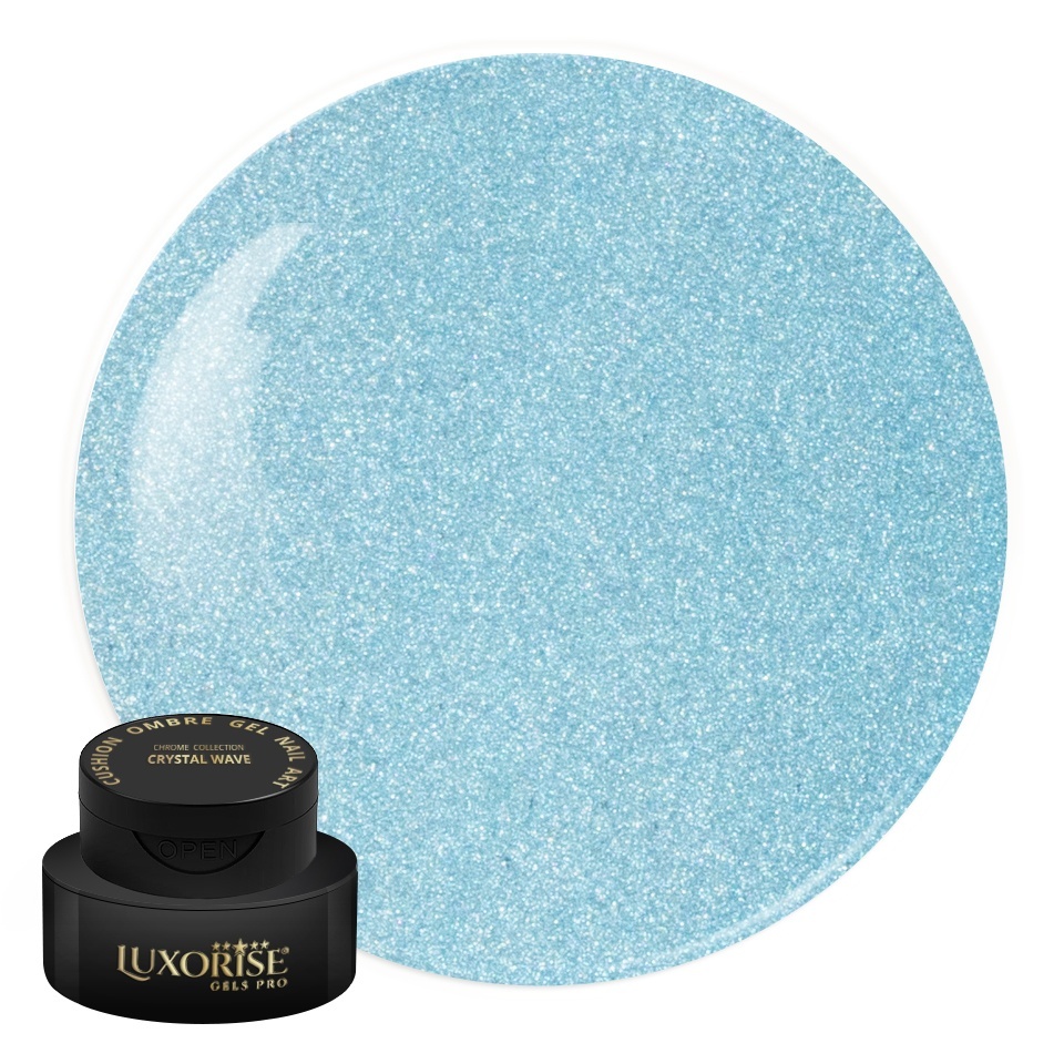 Gel UV Nail Art Babyboomer LUXORISE Cushion Ombre Chrome - Crystal Wave, 2ml