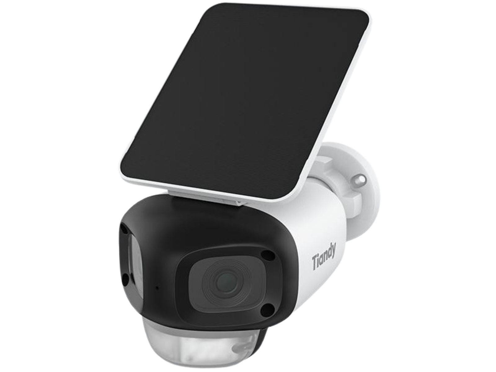 Camera wireless cu panou solar Tiandy, 4MP, Wi-Fi, 2 lentile, 2.8mm, Color Maker, IR 50m, LED 30m, detectie AI, audio bidirectional, IP65, TC-C387N 8ARA-28