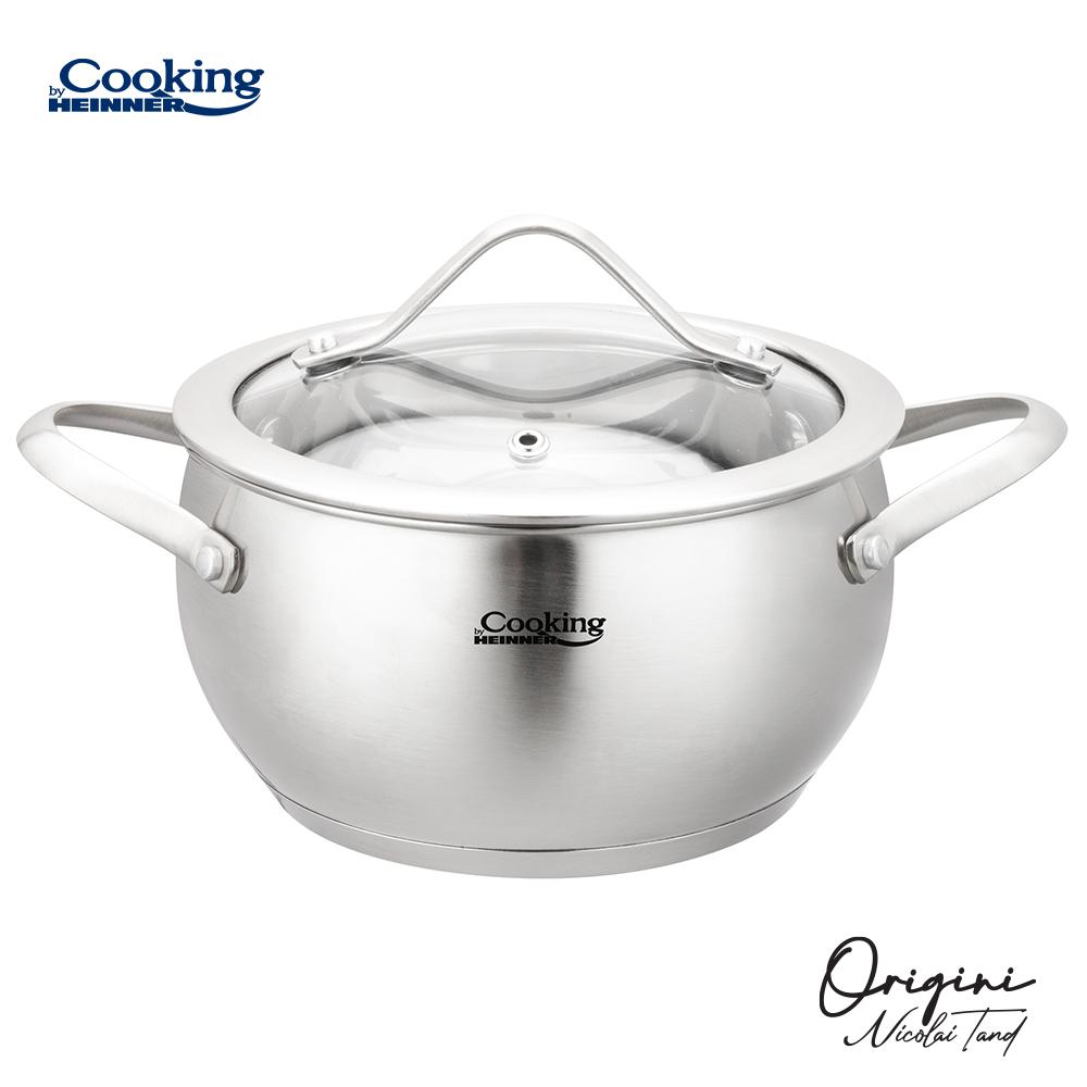 Cratiță Inox 1.8L cu Capac Heinner - 16x9 cm, Premium - imagine 2