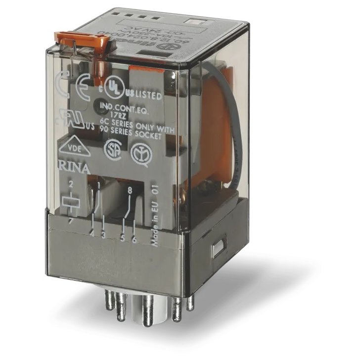 Releu Finder 60.12.8.012, 8 Pini, 12V AC, 10A