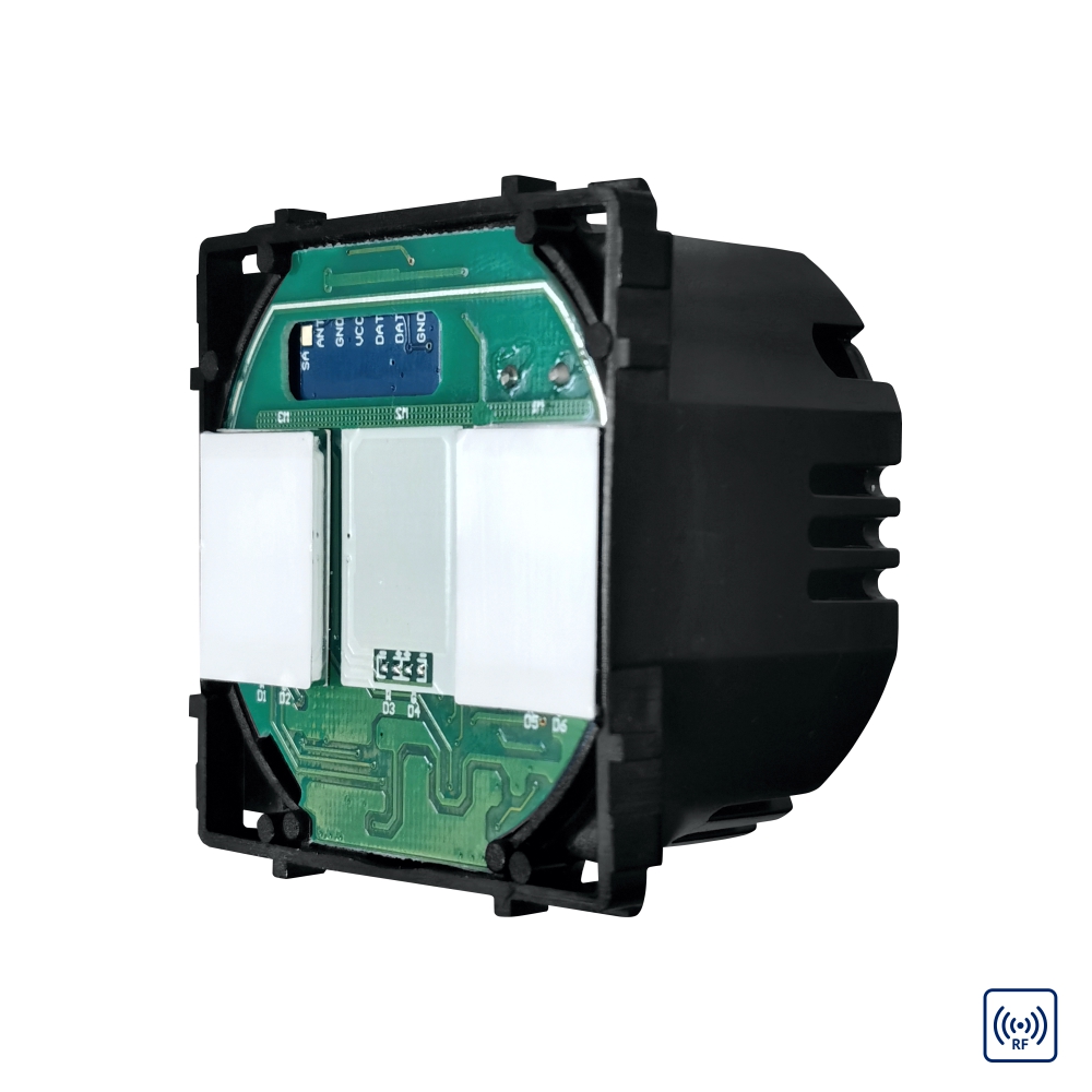 Modul RF433 Dublu Touch LUXION, Sticlă Securizată
