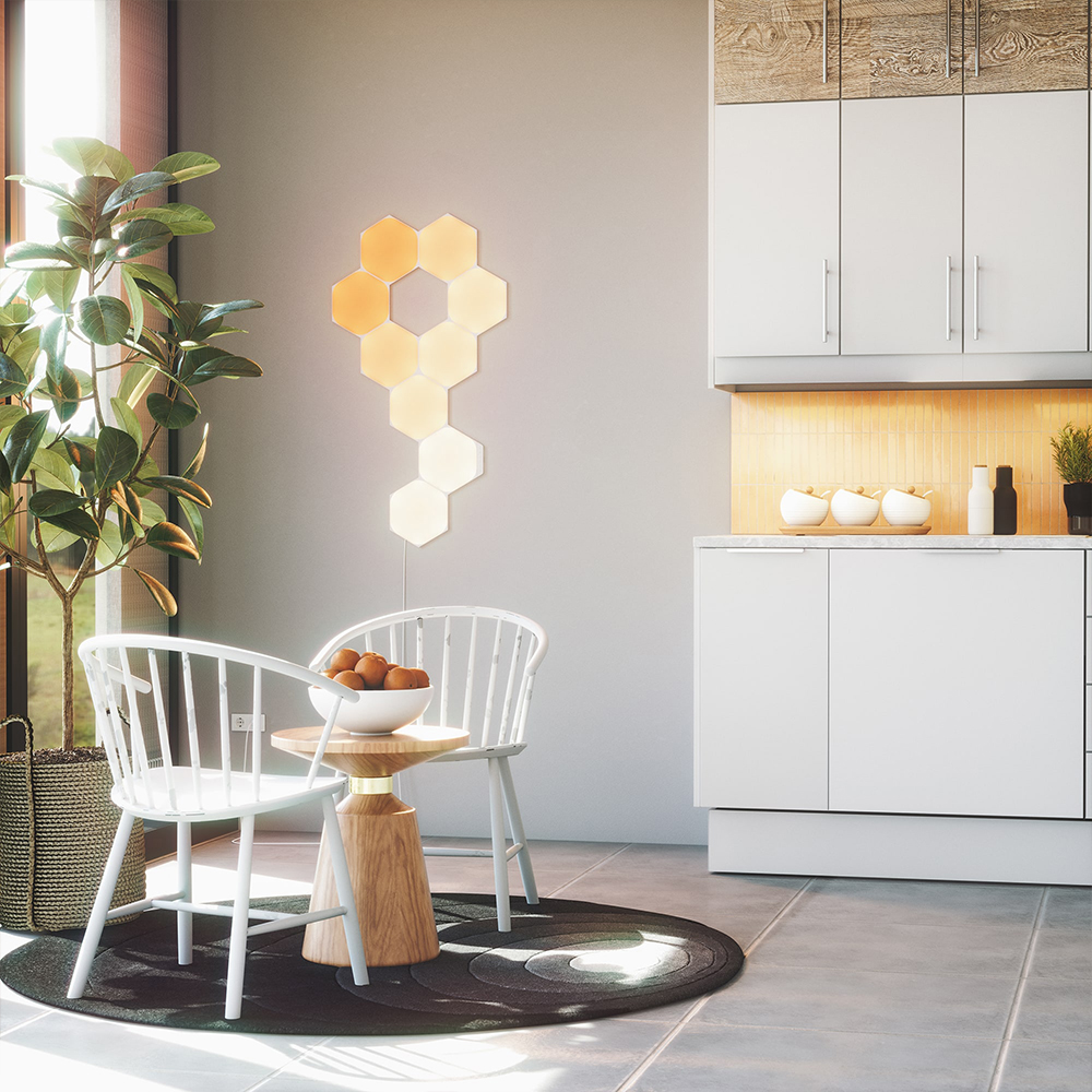 Kit 9 Panouri Luminoase Nanoleaf Hexagons RGBW - imagine 5