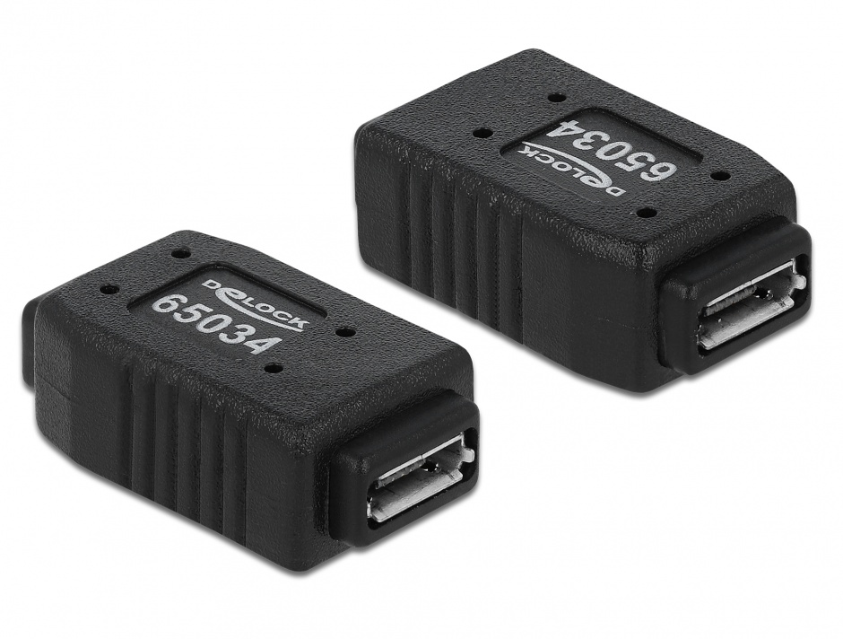 Adaptor USB Micro A+B Mama-Mama Delock 65034