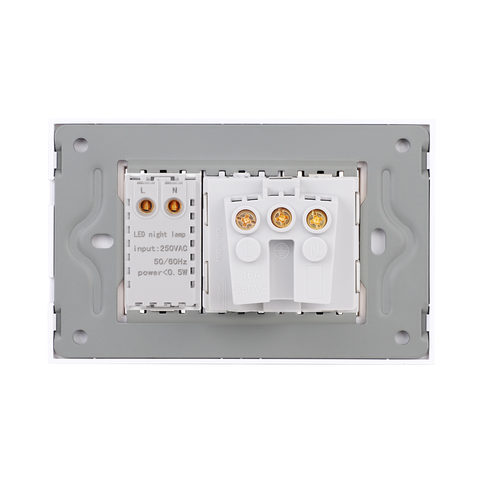 Priza Schuko cu Lampa de Veghe si Rama Sticla 3M LUXION - imagine 12