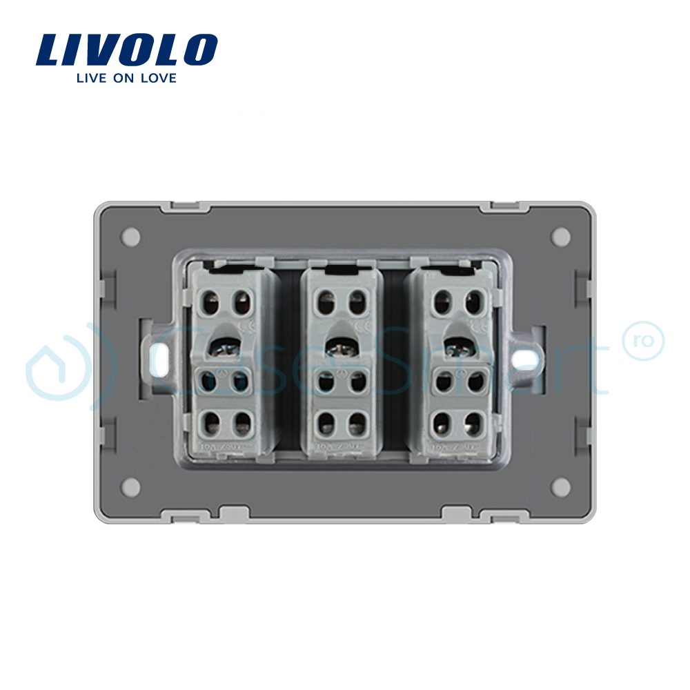 Modul Priză Triplă LIVOLO Italiană - imagine 6