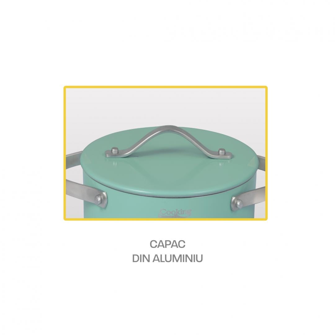 Set Gătit Heinner 5 Piese Aluminiu Presat Culoare Cretă - imagine 15